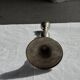 Antique silver-plated candlestick with baluster shaft H21 D9.5