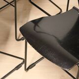Series of 4 minimalist chairs model "EGOA 300" by Josep Mora