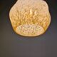 Art Deco pendant/lamp in pink speckled glass (2 available)
