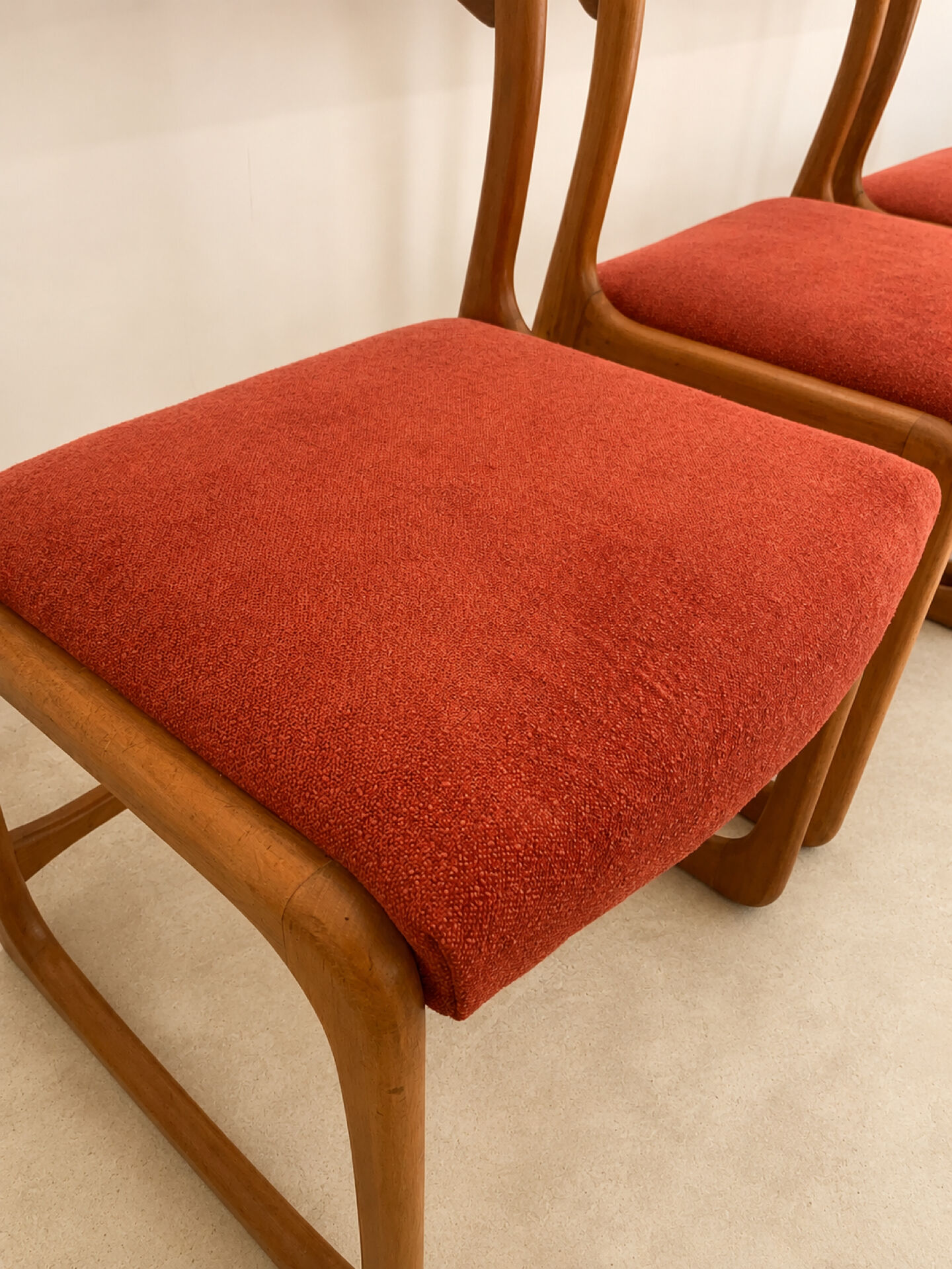 Set of 4 Baumann sled chairs
