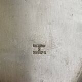 Oval silver-plated tray in the Louis XVI style by Mappin & Webb, London.