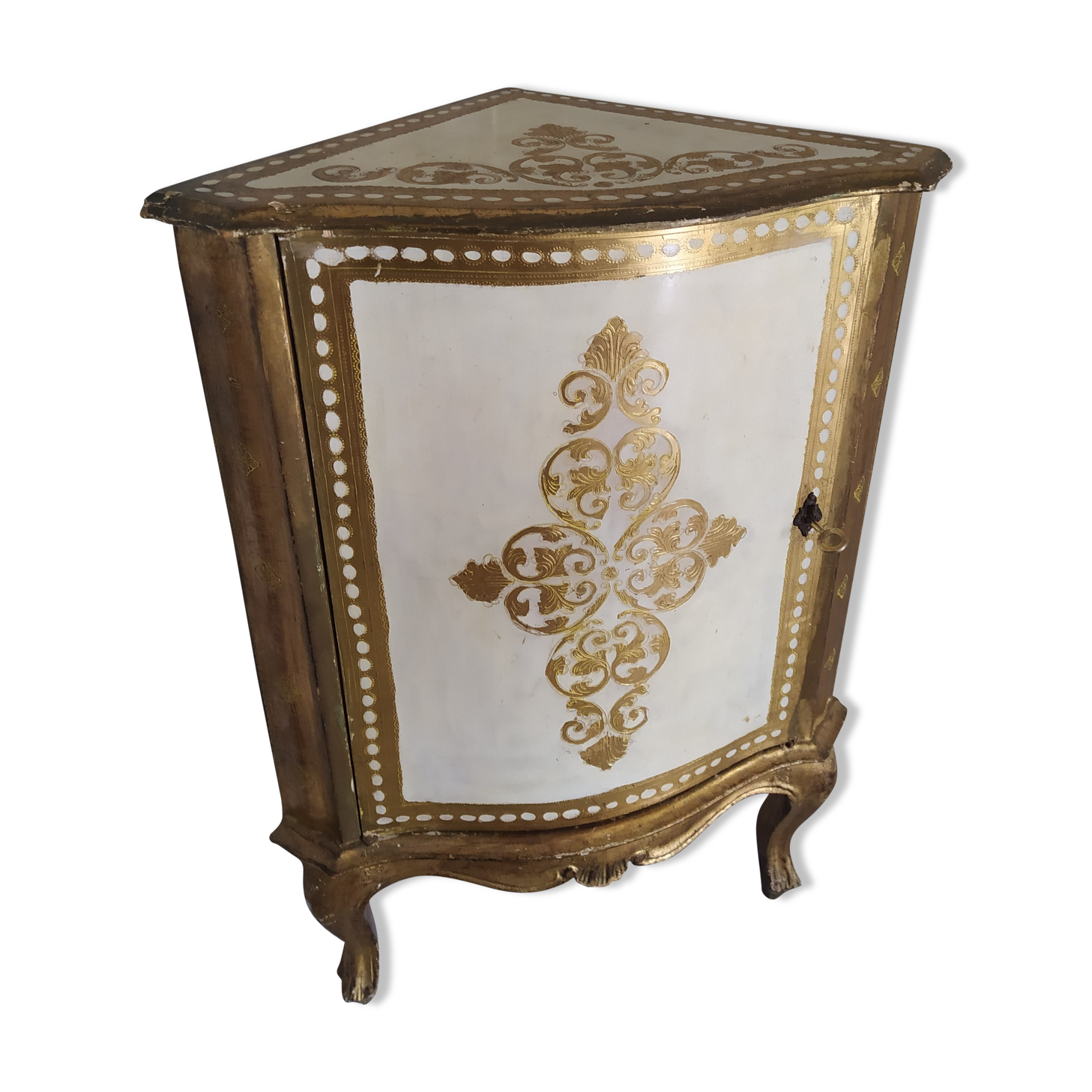 Golden Venetian corner furniture