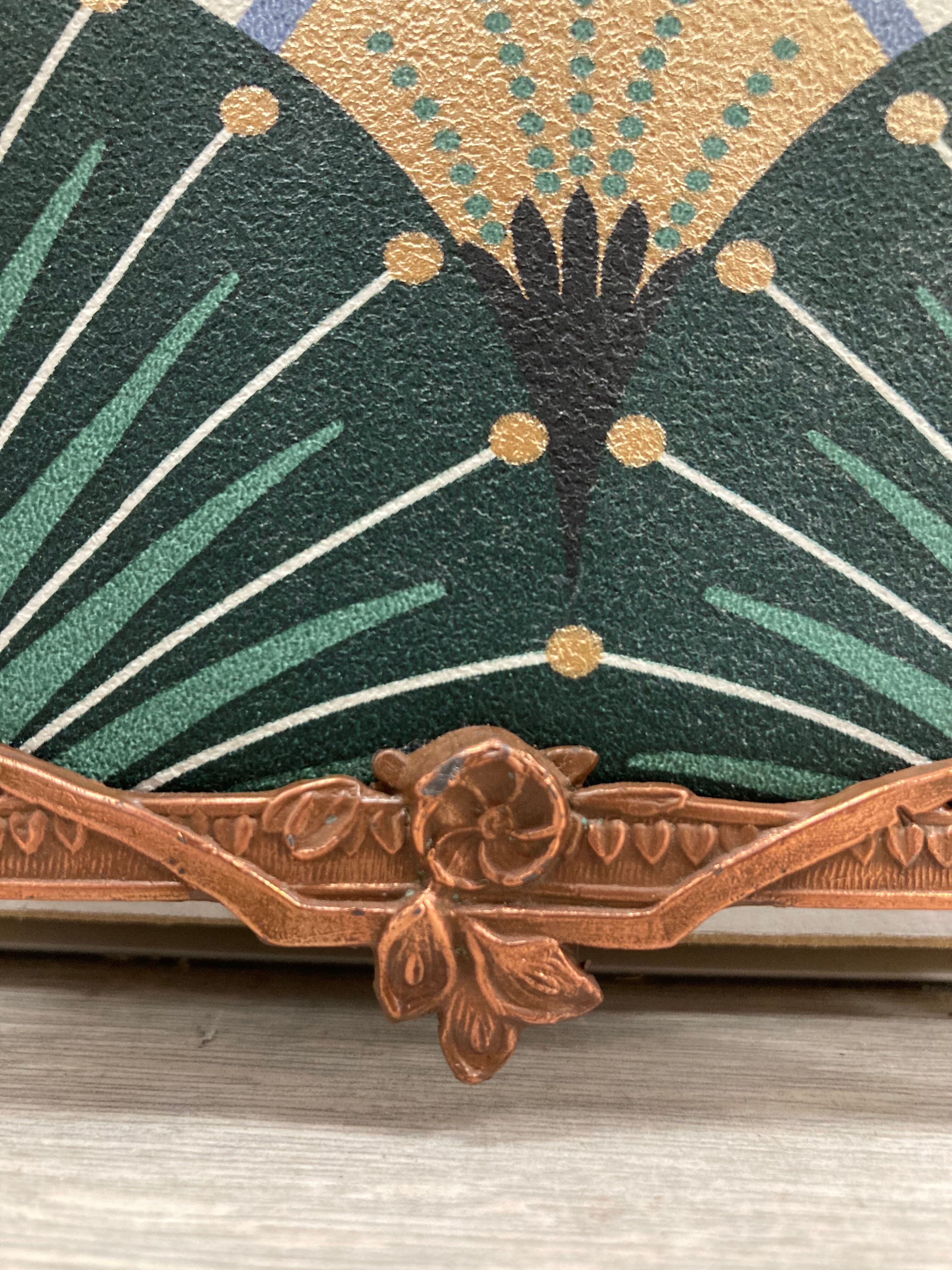Art Nouveau copper frame