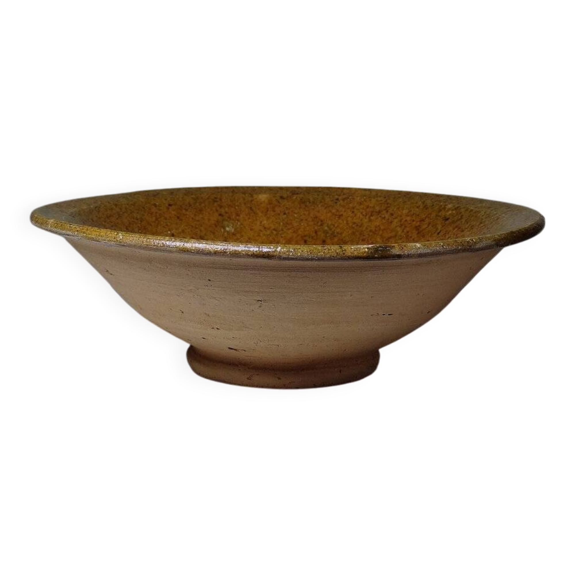 Small ceramic bowl, clay, vintage artisan style Tamegroute.