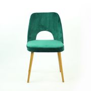 Dining Chairs By Oswald Haerdtl In Velvet For Ton, Czechoslovakia 1950s, Set Of 4