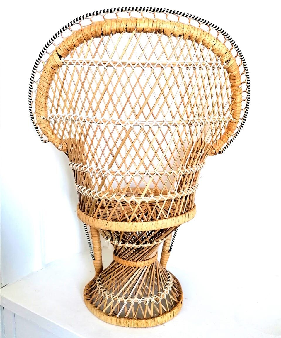 Emmanuelle armchair in doll rattan 48 cm