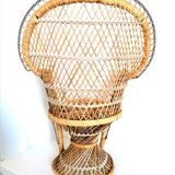 Emmanuelle armchair in doll rattan 48 cm