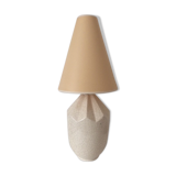 Art Deco cracked ceramic lamp