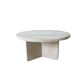 Thaly Circular Coffee Table - Natural Travertine