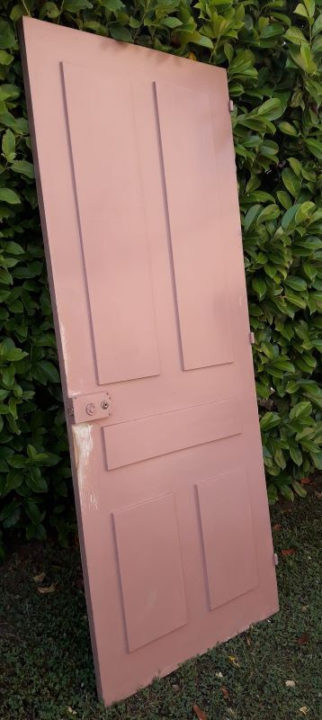 Landing door 210,3x85,6cm old molded