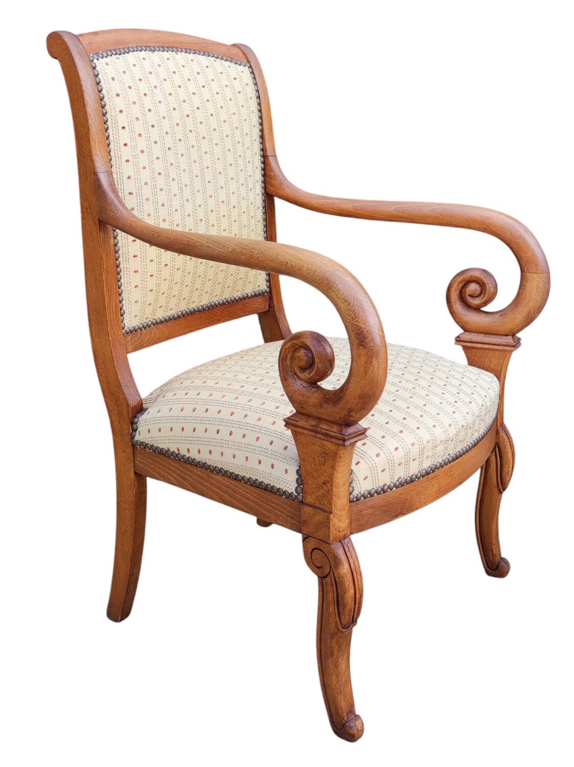 Old office chair with a stick