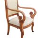Old office chair with a stick