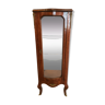 Louis xv style showcase napoleon iii era with curved glass and marquetry