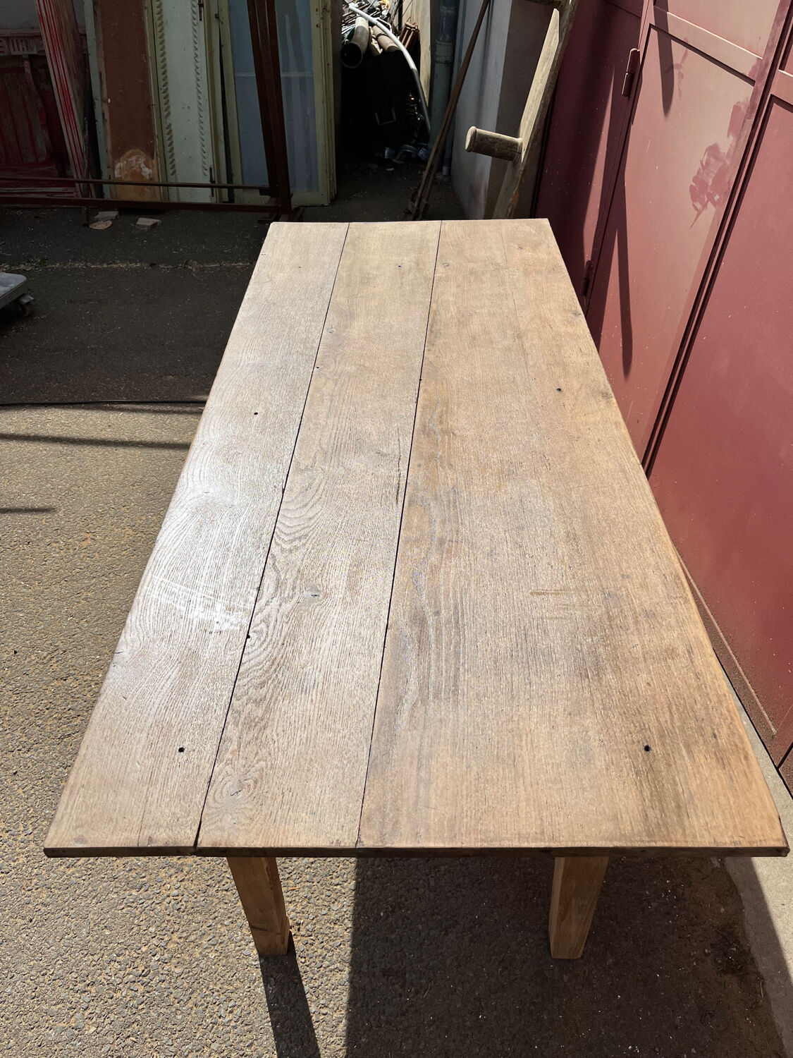 Oak farm table