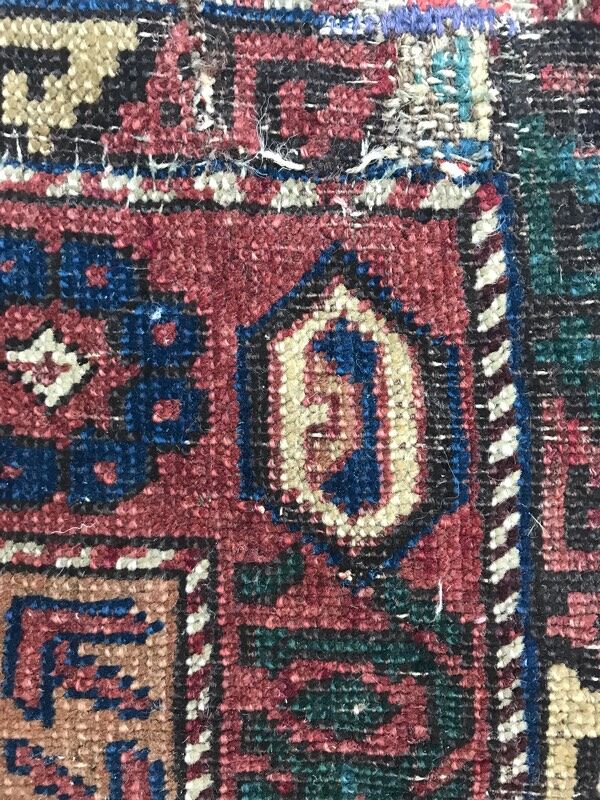 Tapis ancien chirwan Caucase fait main 77x120 cm