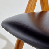 Model 71 oak dining chair by Henning Kjærnulf for Boltings