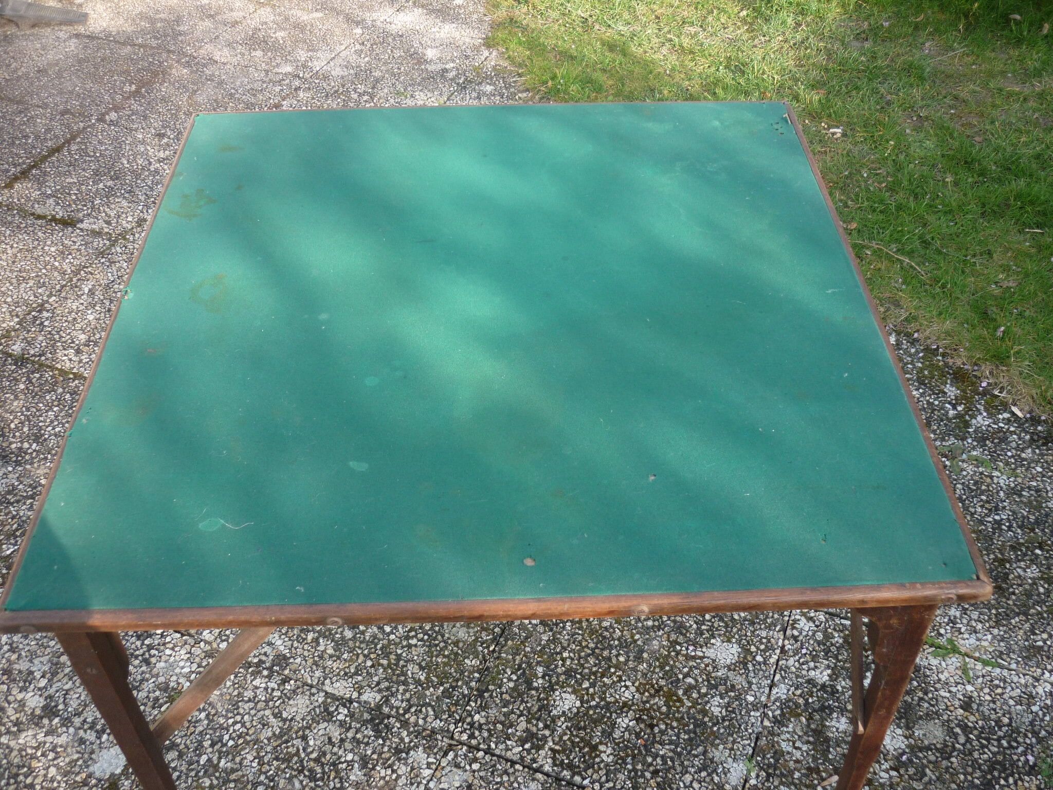 Vintage folding games table