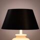 Lampe de table en céramique italienne Bitossi noir blanc grande