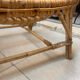 Fauteuil corbeille en rotin années 60