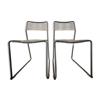 Ensemble de 2 chaises Spaghetti vintage Lisa Norider pour Ikea