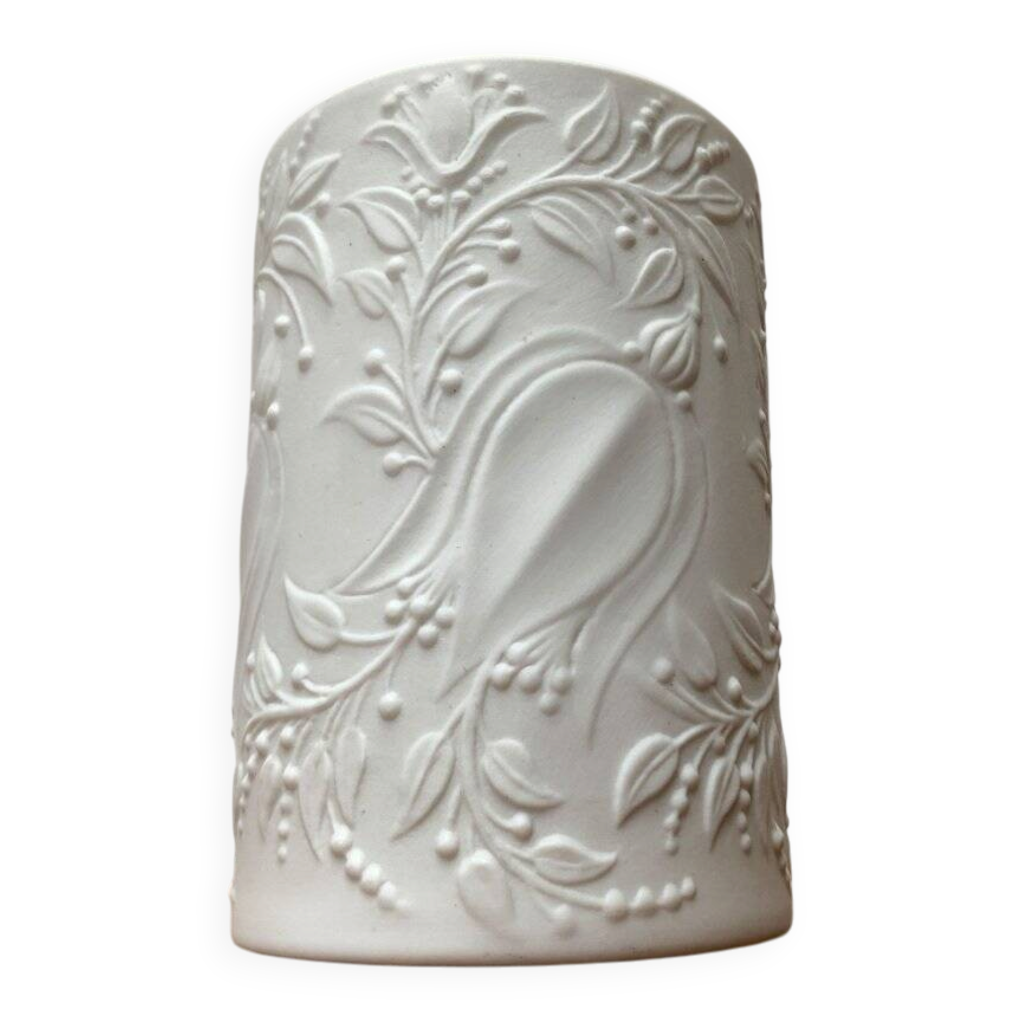 White German porcelain vase from the mid-century by Bjørn Wiinblad for Rosenthal, 1960s.