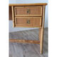Bureau vintage Dal Vera en bambou et osier 1970