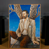 Oil painting on canvas Agnelli 2000
