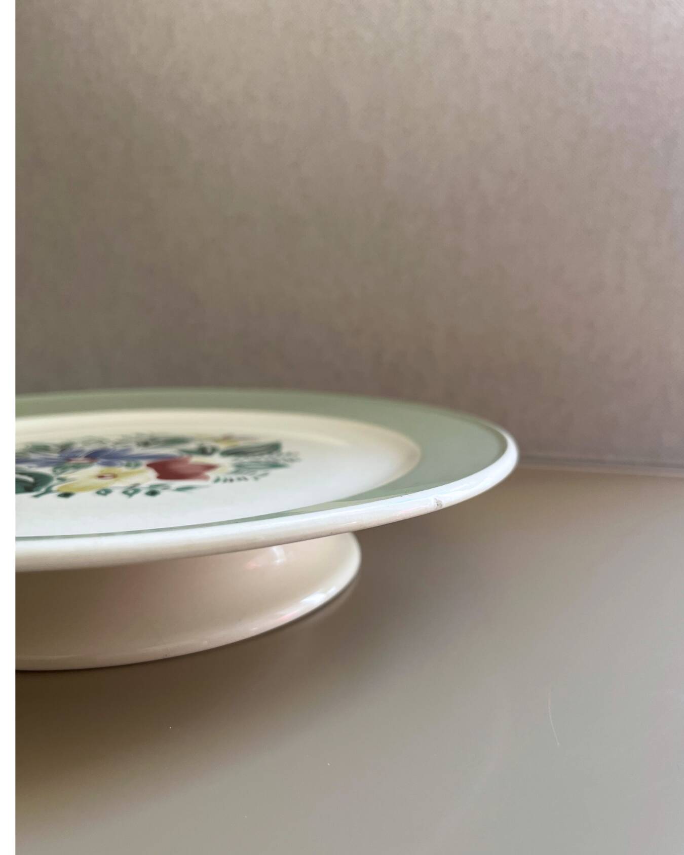 Villeroy & Boch serving platter on foot – Botanica collection – vintage