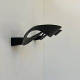 Applique Artemide Mesmeri vintage, noir mat, Italie 1980