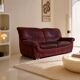 Vintage brown nubuck leather 2-seater sofa "Charisma" – 1980s