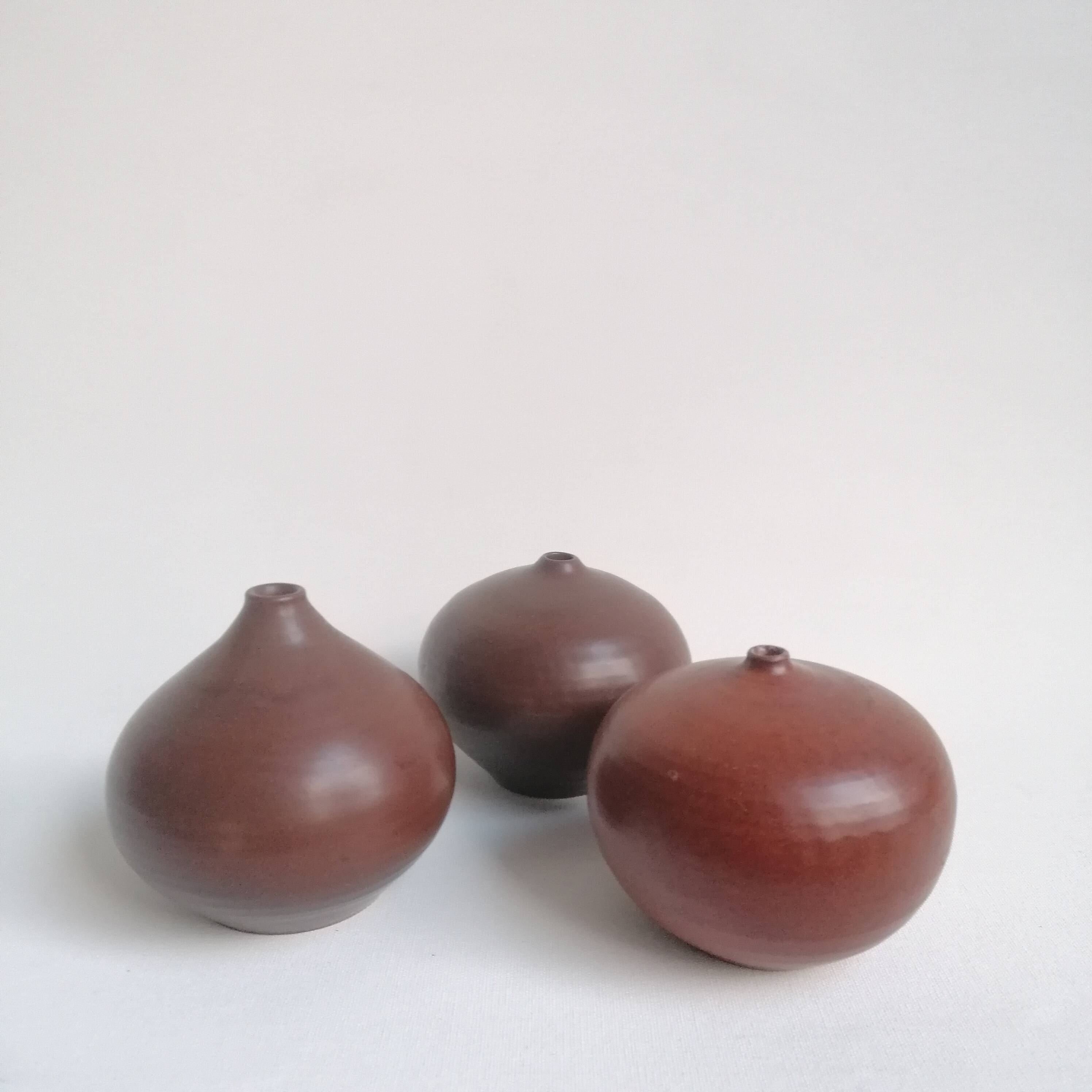 Set de 3 céramiques miniatures vintage Antonio Lampecco
