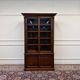 Classic English Bookcase with Glass Sliding Doors
