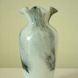 Genuine vintage Opaline vase from the Tuscan Crystal Factory, Italy.