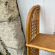 Vintage rattan wall shelf