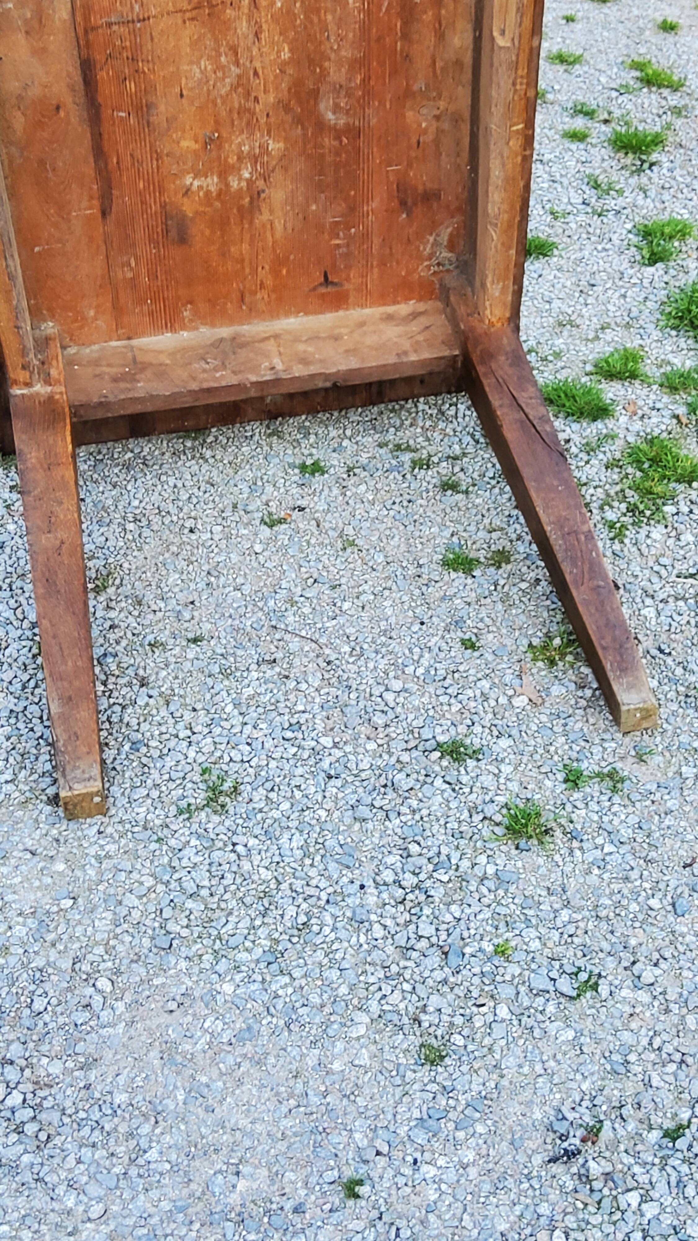 Old farm table spindle legs 195cm