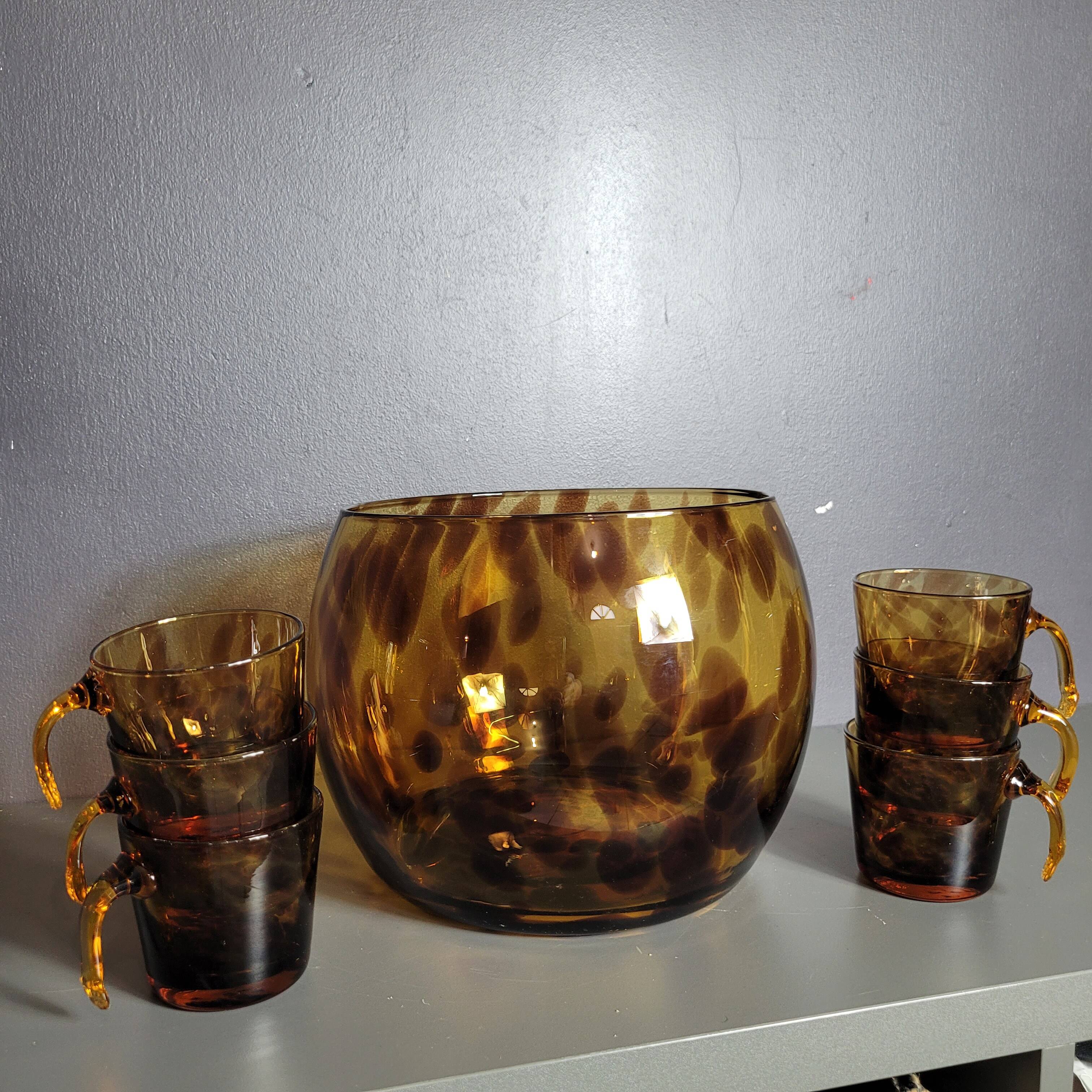 Blown glass punch service