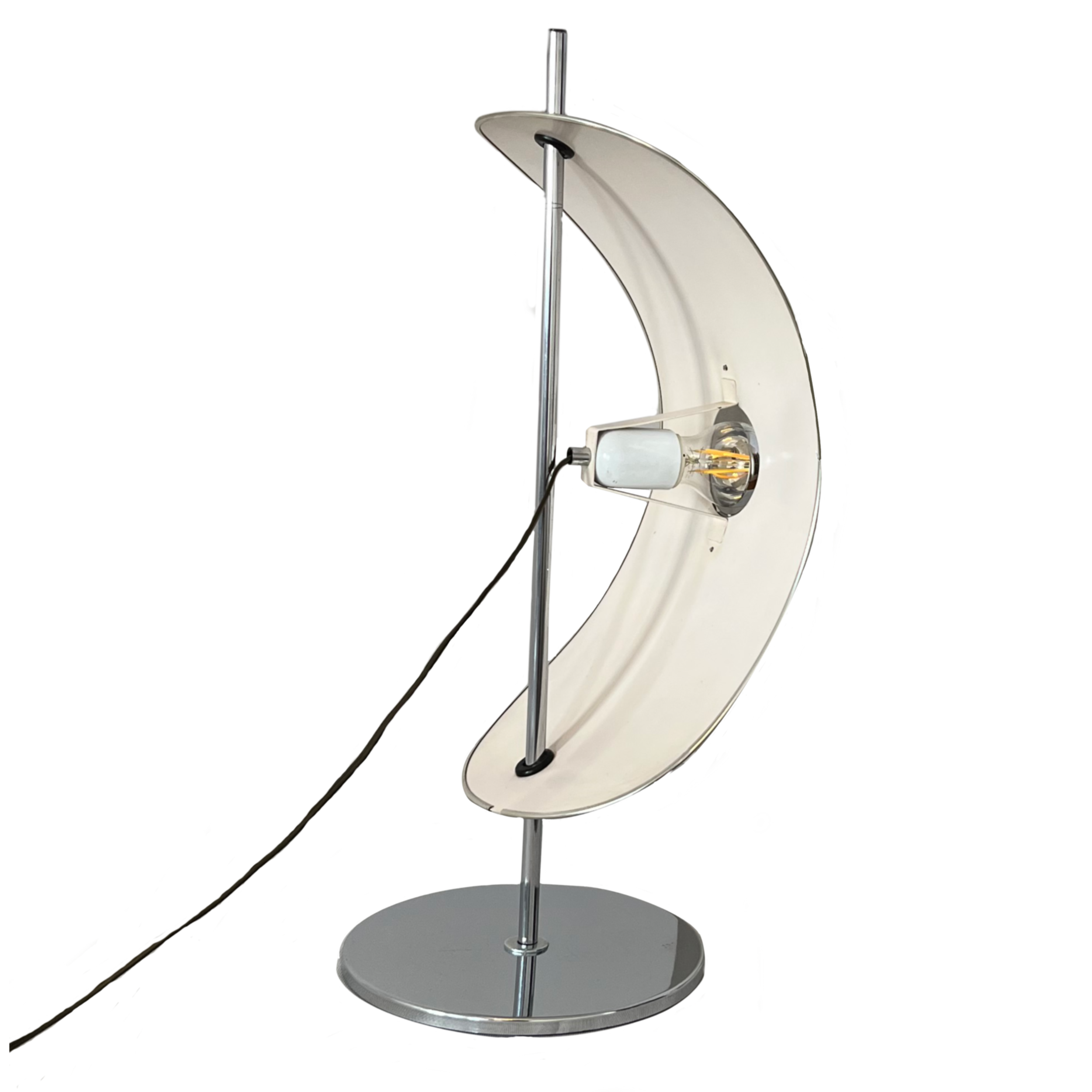 PATENTATTO CHROME AND LACQUER LAMP!) /) ITALY