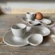 Antique porcelain egg cups Mehun