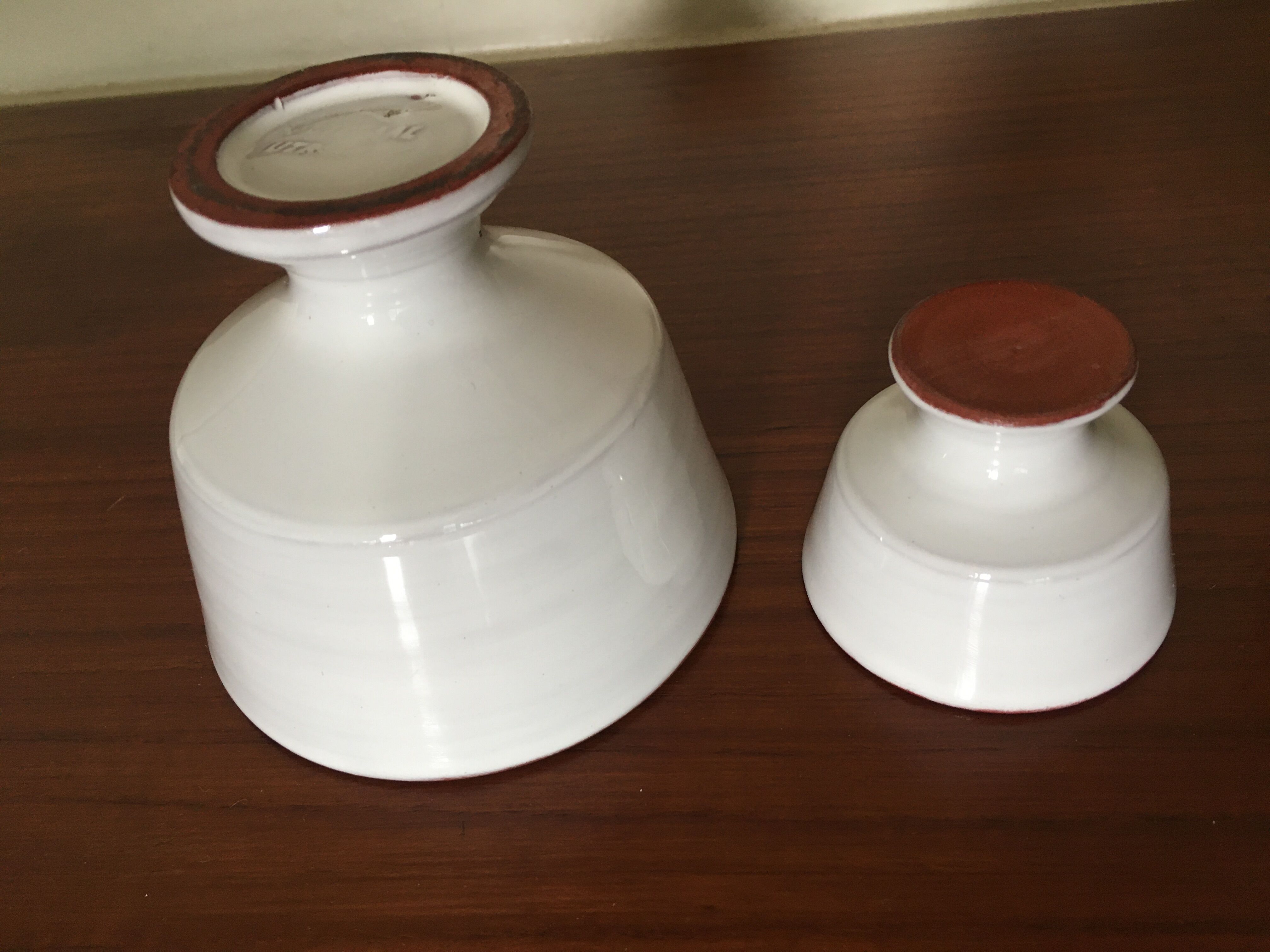 Vintage ceramic flower spades