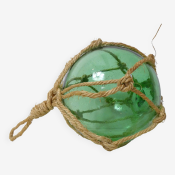 light green float glass ball for vintage water garden