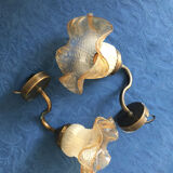 2 appliques art deco