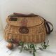 Panier en osier style ancien panier de peche