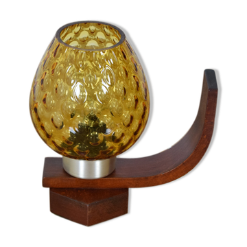 Mid-century Wood Table lamp/ Drevo Humpolec,1960‘s.