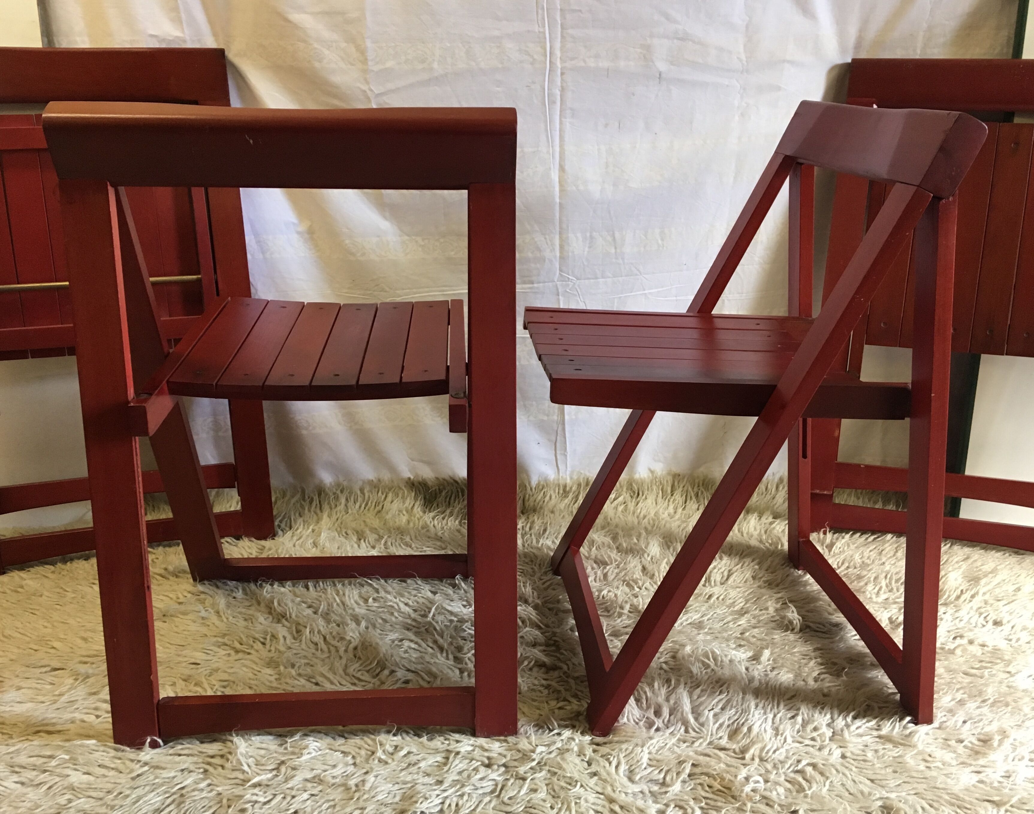 Set of 4 folding chairs 60