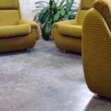 Complete living room Space Age Atlantis olive green 1970