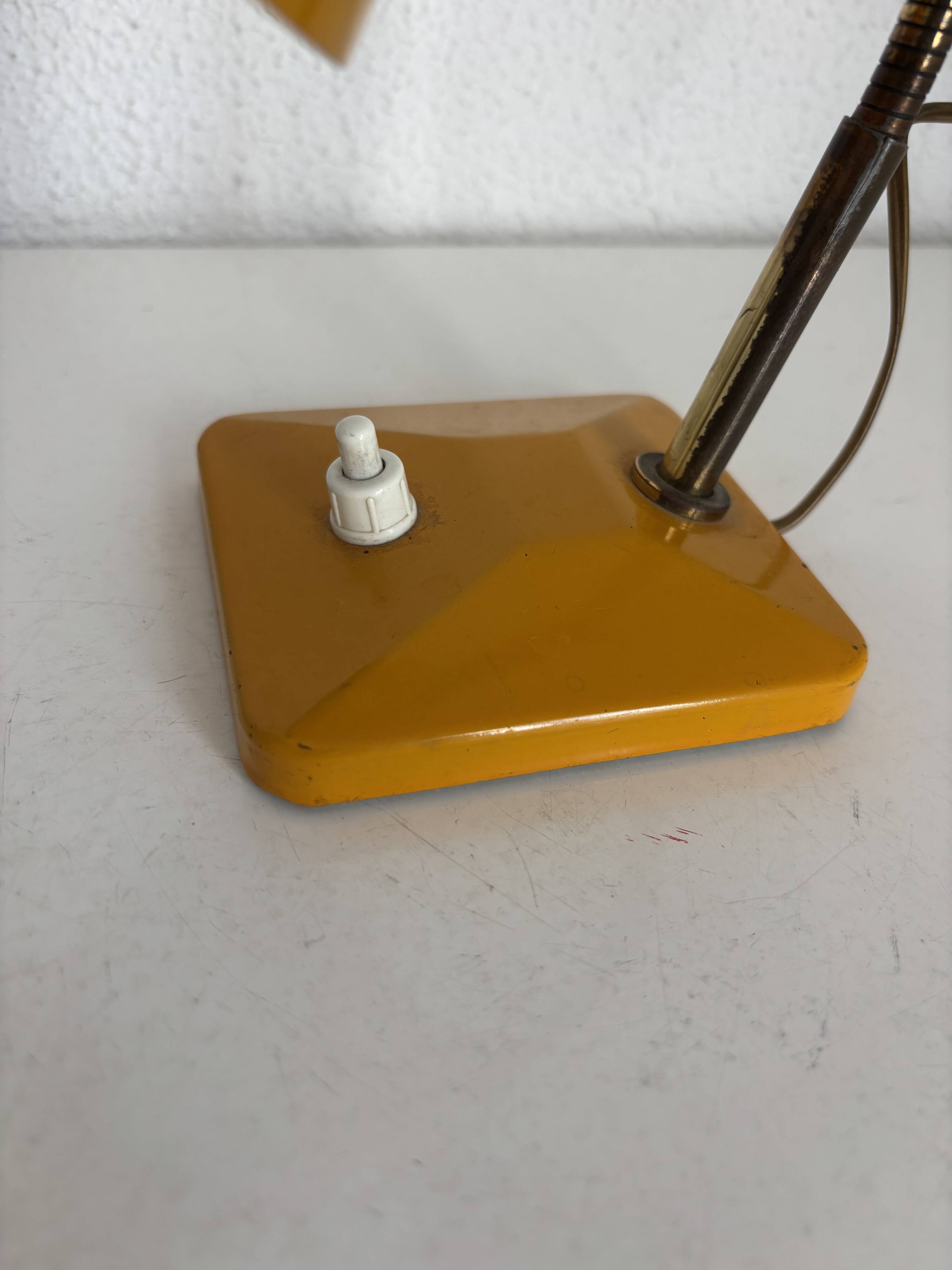 Vintage 1950 bedside lamp for children's desk gum-gutta - 21 cm