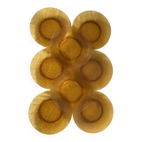 Amber GLASS PLATES 70s