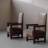 Pair of Art Deco armchairs – Amsterdam School, circa 1930
