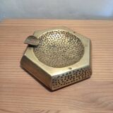 Hammered brass ashtray