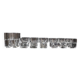 Glass service for 6, 17 pieces Sergio Asti for Arnolfo di Cambio.